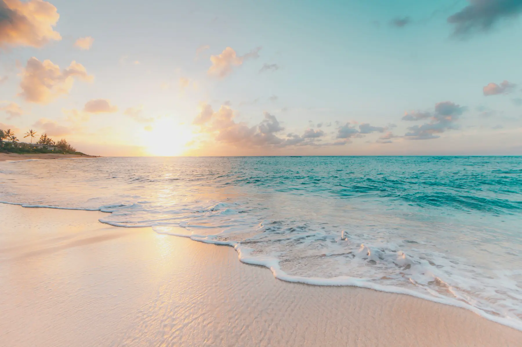 Open beach